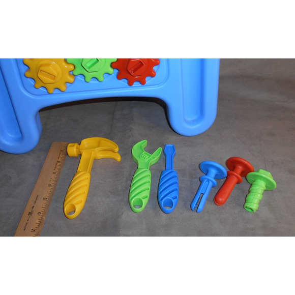 Little Tikes HandiWorker Workhorse Tool Workbench w/Tools, Nails, Screws - Picture 7 of 9